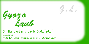 gyozo laub business card